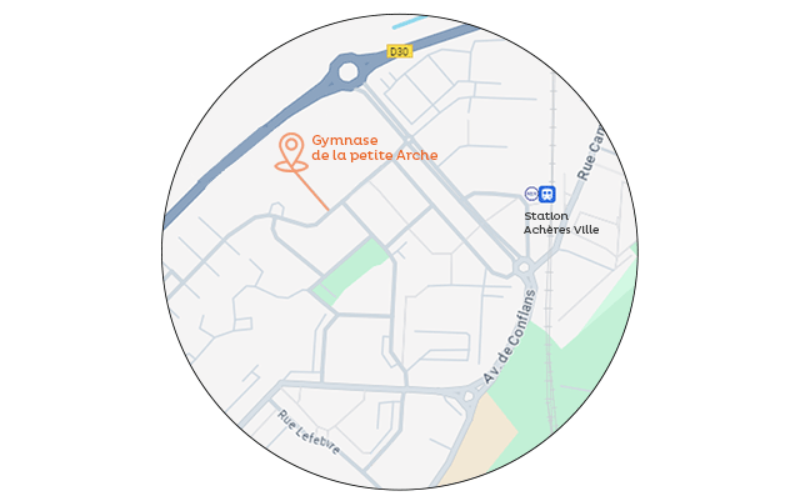 Carte quartier de la petite Arche (Achère)